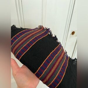 Aritzia Wilfred Mixed Stripes Wool Blanket Scarf